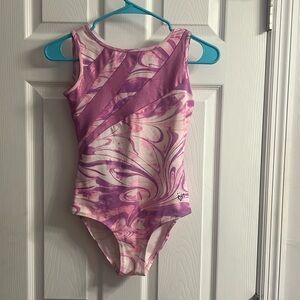 Girl’s pink & purple marbled leotard